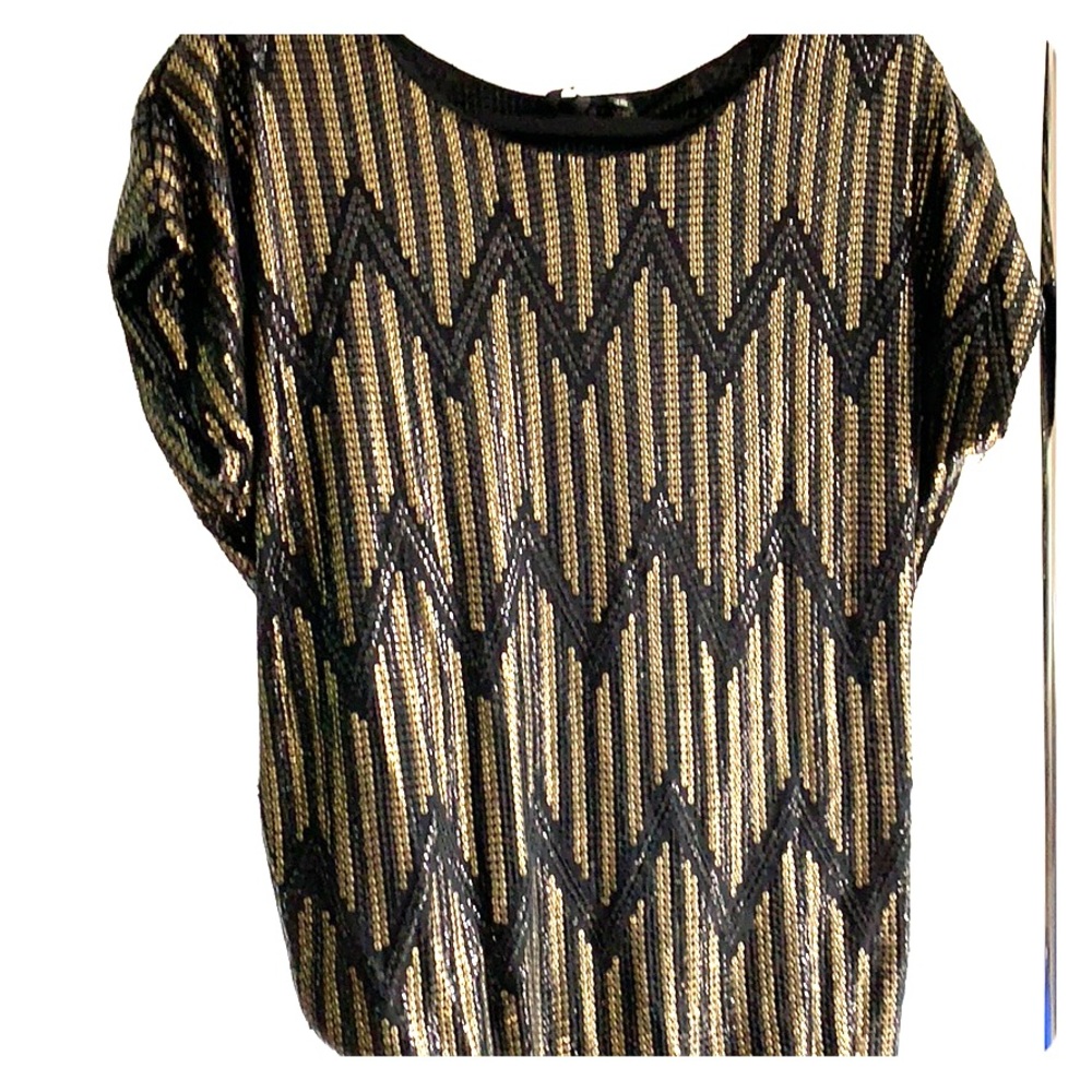 Joe’s Black/Gold Sequence Top